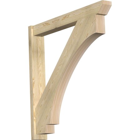 Ekena Millwork Imperial Slat Rough Sawn Outlooker, Douglas Fir, 6"W x 44"D x 44"H OUT06X44X44IMP06RDF